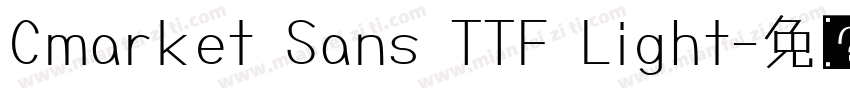 Cmarket Sans TTF Light字体转换